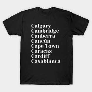 Cities starting with the letter, C Mug, Mask T-Shirt